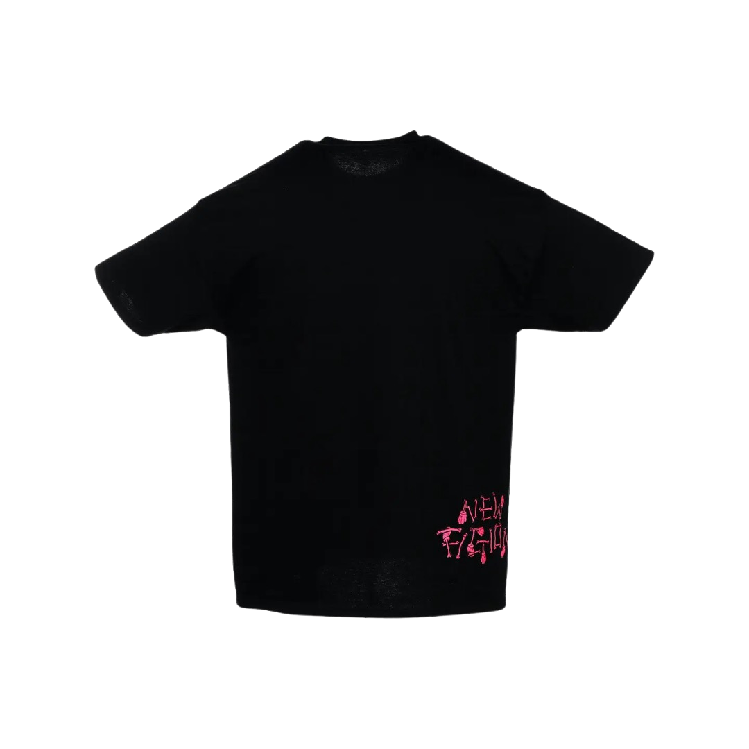 KAWS Skeleton New Fiction T-shirt Black