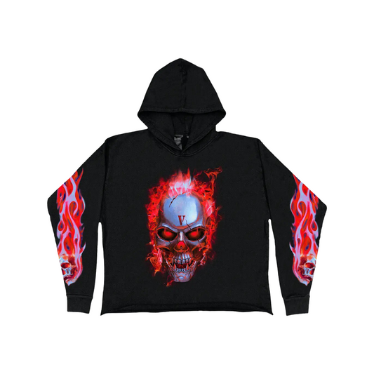 Vlone Skully Red Flame Hoodie
